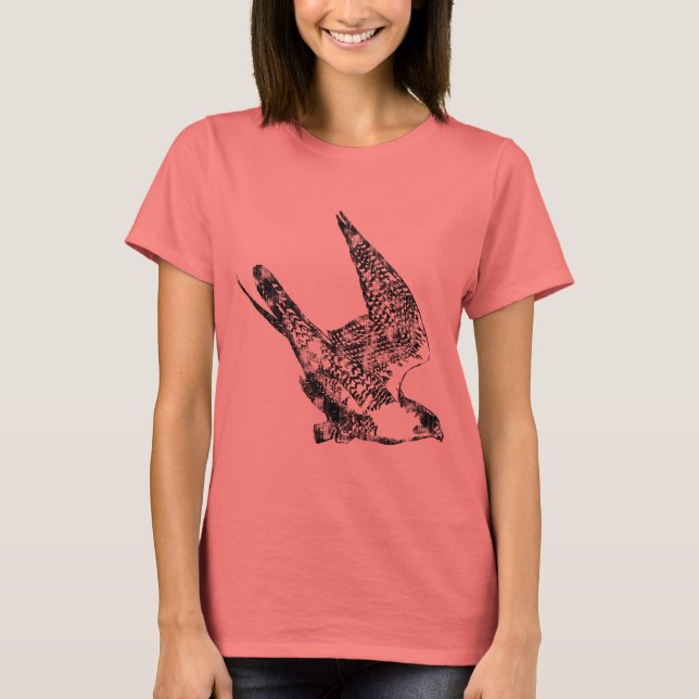 Peregrine Falcon Sketch T-Shirt (Front)