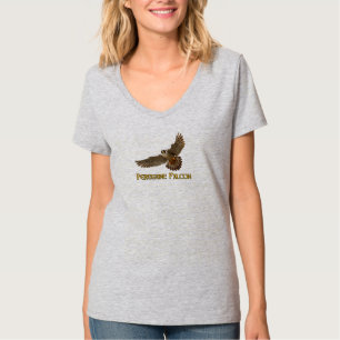 Peregrine Falcon V-Neck T-Shirt