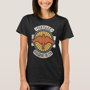 Peregrine Falcon Vintage Classic Retro 60s 70s Ani T-Shirt