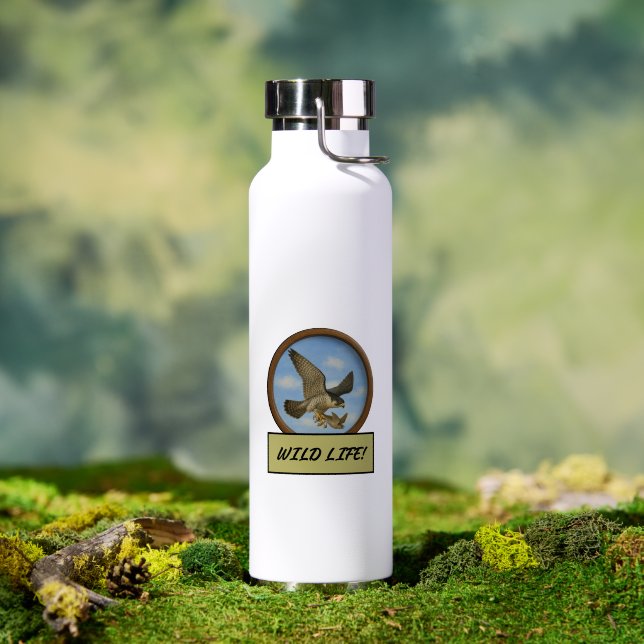 Peregrine Falcon Water Bottle (Outdoor (Rotated))
