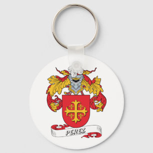Perez Family Crest Key Ring