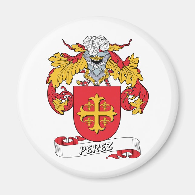 Perez Family Crest Magnet (Front)