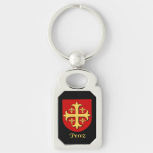 Perez Historical Shield Key Ring