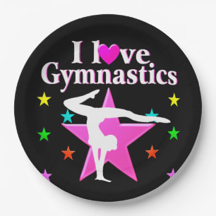 PERFECT 10 GYMNAST PAPER PLATE