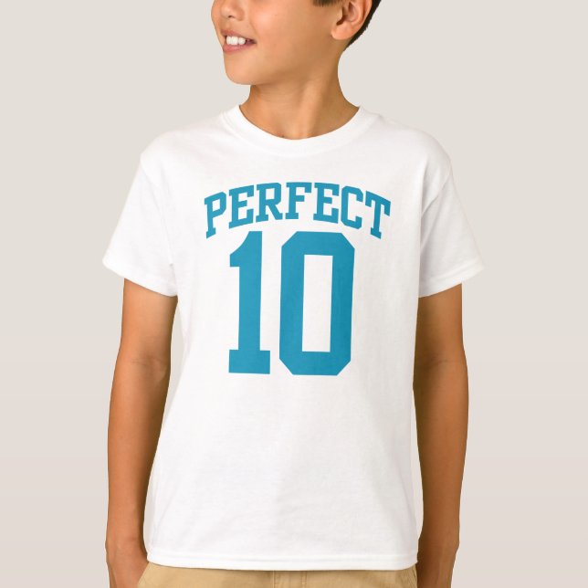 Perfect 10 VARSITY 10th BIRTHDAY Tee (Front)