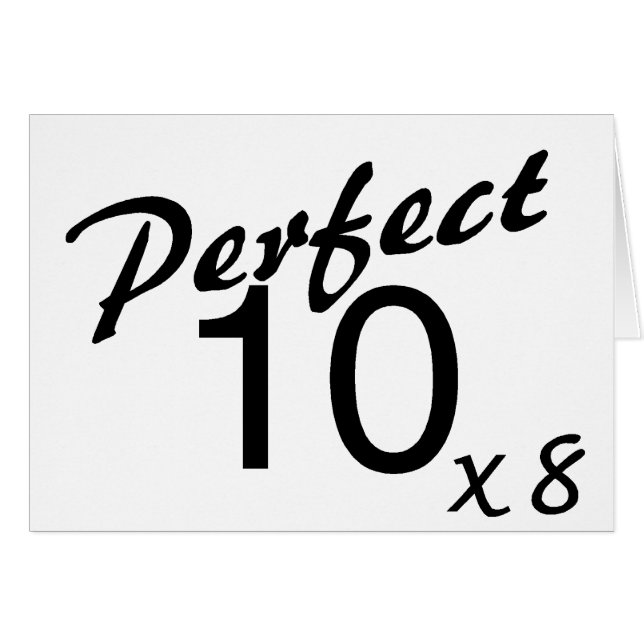 Perfect 10 x8 (Front Horizontal)
