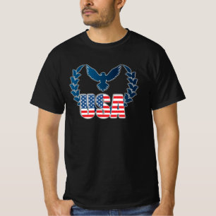 Perfect American Flag Eagle Art - USA flag T-Shirt