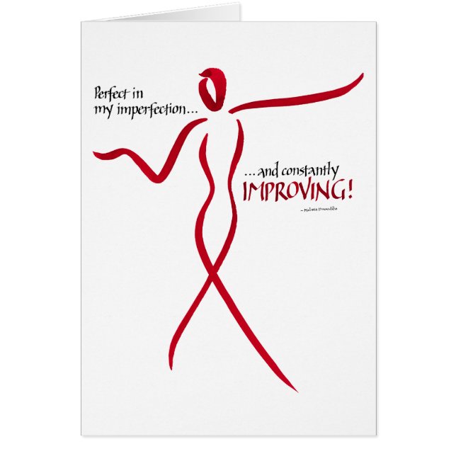 Perfect... and improving! - card (Front)