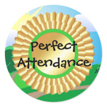 Perfect Attendance Sticker