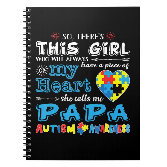 Perfect autism gift idea for Men, Women, Kids - Au Notebook (Front)