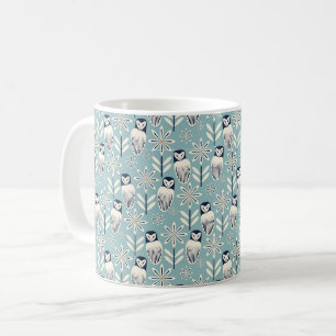 Perfect Barn Owl - light blue background Coffee Mug