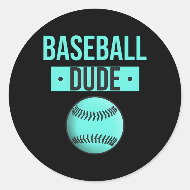 Perfect Baseball Dude Perfect Dude Merchandise Dud Classic Round Sticker (Front)