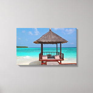 Perfect Beach Hut Canvas Print