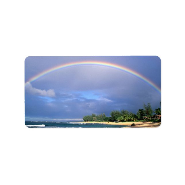 Perfect Beach Rainbow mailing label (Front)