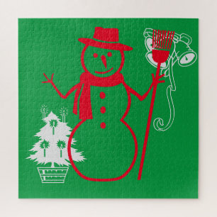 Perfect Beautiful Santa Christmas Gift Jigsaw Puzzle