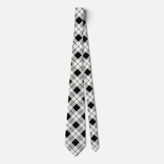 Perfect Black and White Plaid Tie! Tie