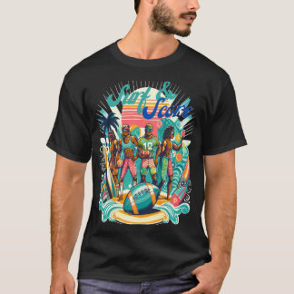 Perfect Blend of Beach Vibes and Football Fun! T-Shirt