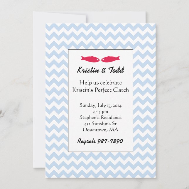 Perfect Catch Bridal Shower Invitations (Front)