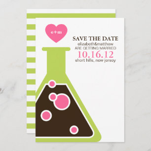 Perfect Chemistry Wedding Save the Date Invitation