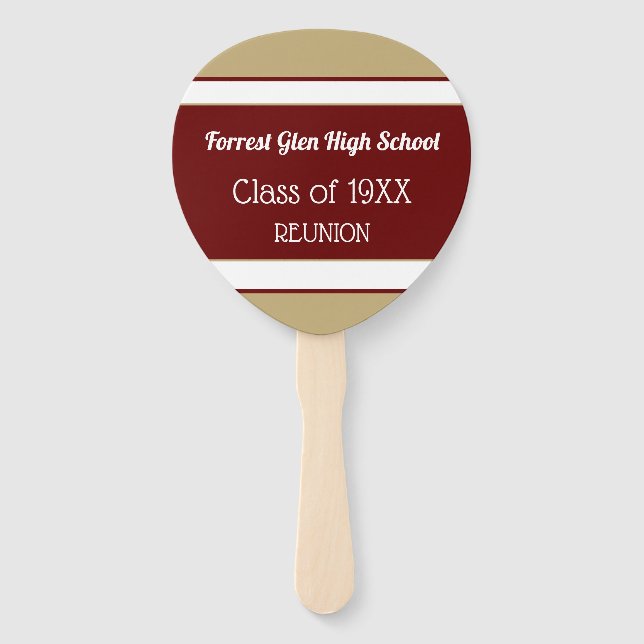 Perfect! Class reunion hand fans (Front)