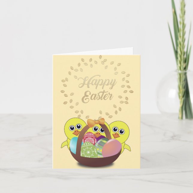 Perfect, Cool Happy Easter Chicken Announcement (Front)