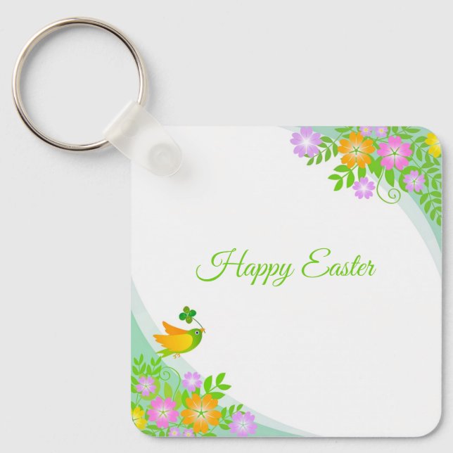 Perfect, Cool Happy Easter,  Eggs  Key Ring (Front)