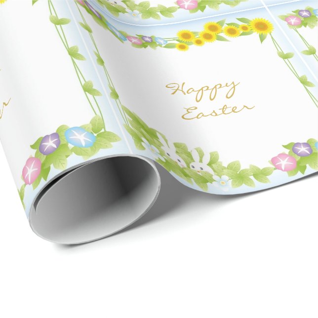 Perfect, Cool Happy Easter, Happy Bunny  Wrapping Paper (Roll Corner)