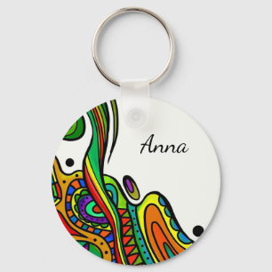 Perfect, Cool Rainbow  Key Ring