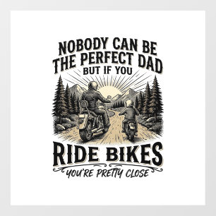 Perfect Dad Ride Bikes Vintage Biker Shirt Design_