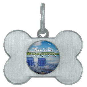 Perfect Day At The Lake Pet Name Tag