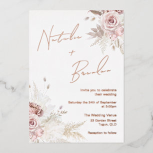 Perfect Day: Beautiful Blush Rose Gold Wedding