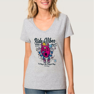 Perfect day to be happy   Funny Monster at peace T-Shirt