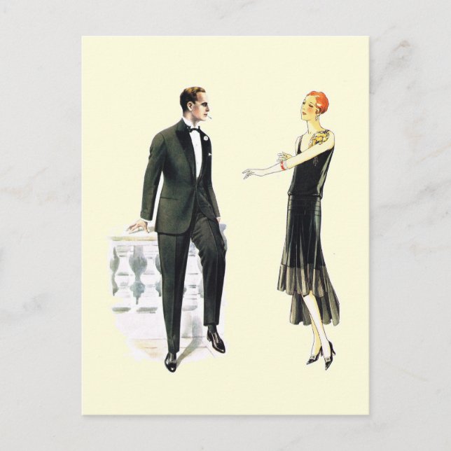 Perfect dress for a perfect evening postcard (Front)