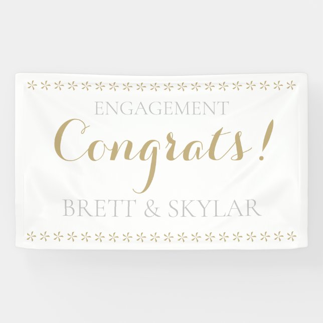 Perfect!! Engagement party custom banner! Banner (Horizontal)