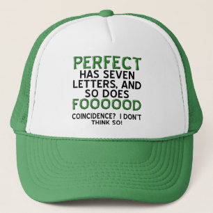 Perfect Food Funny Ball Cap Hat