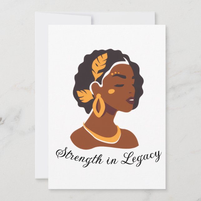 Perfect for Black History Month 2026 celebration  Invitation (Front)