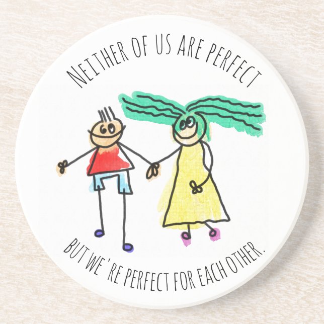 Perfect For Each Other Coaster (Front)