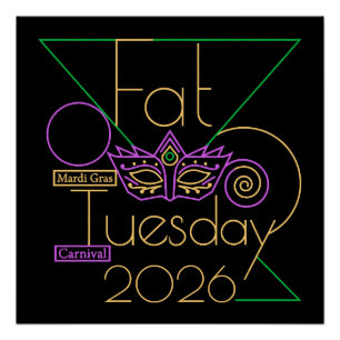Perfect for Mardi Gras 2026 Poster