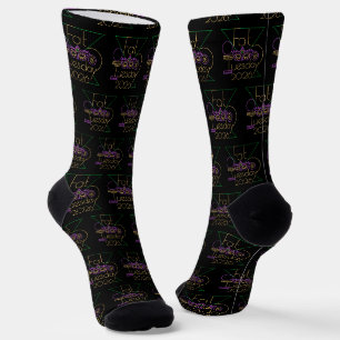 Perfect for Mardi Gras 2026 Socks