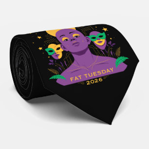 Perfect for Mardi Gras 2026 Tie