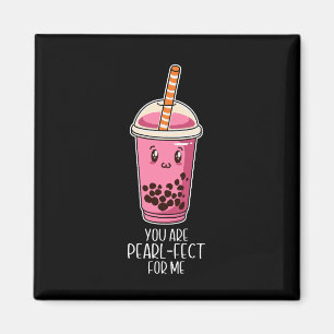 Perfect for me boba pearl tea drink kawaii black magnet
