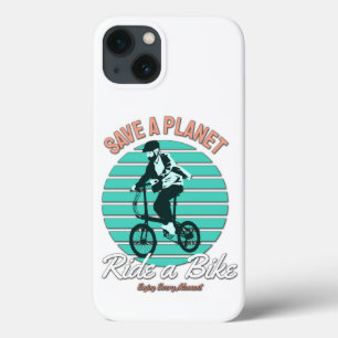 Perfect Gift for Bicycle Lover - Save a Planet iPhone 13 Case
