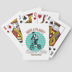 Perfect Gift for Bicycle Lover - Save a Planet Playing Cards