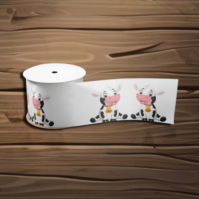 Perfect Gift for Your Little Cow Lover Satin Ribbon (Creator Uploaded)