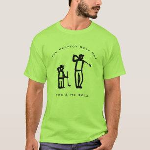 Perfect Golf Day Father Son Illustration T-Shirt