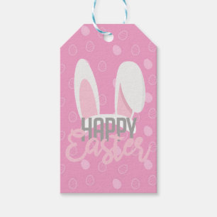 Perfect Happy Easter, Pink Bunny Gift Tags