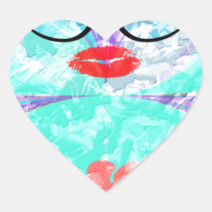 Perfect heart heart sticker