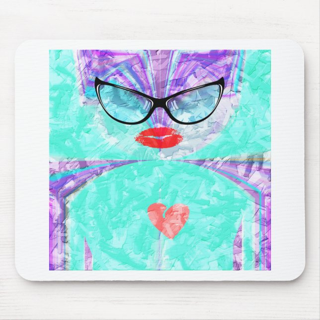 Perfect heart mouse pad (Front)