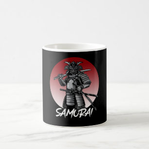 Perfect Honored Samurai Retro - Black and White Coffee Mug