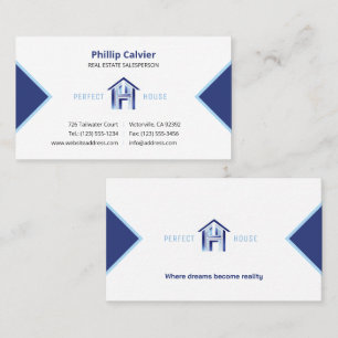 Perfect House Premium Real Estate Properties Business Card